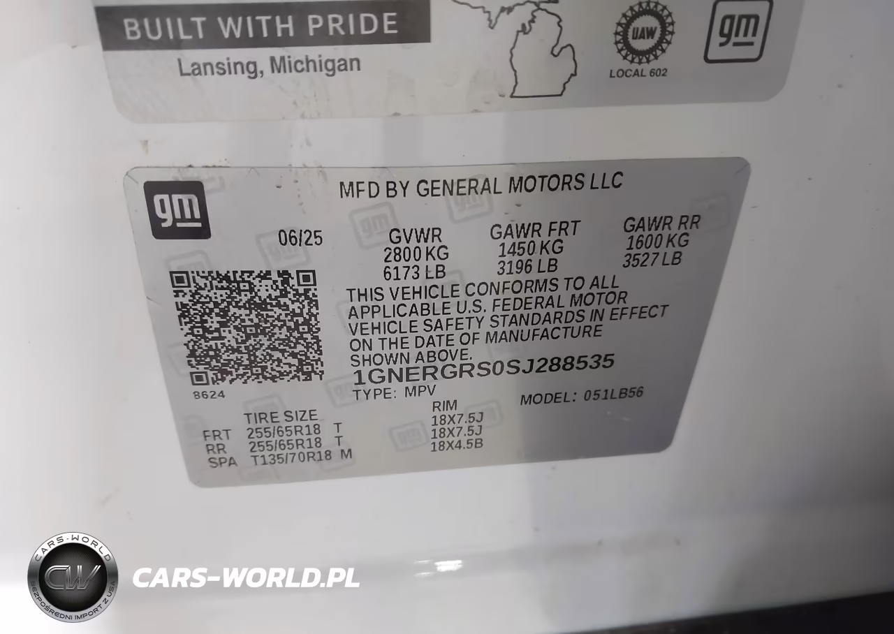 2025 Chevrolet Traverse Fwd Lt VIN:1GNERGRS0SJ288535 - 9