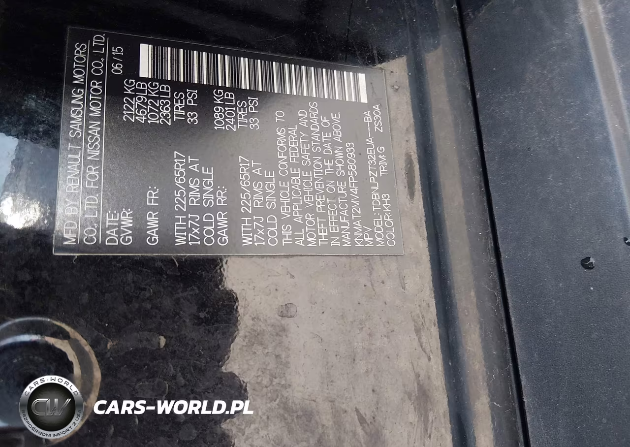 2015 Nissan Rogue S VIN:KNMAT2MV4FP580933 - 9
