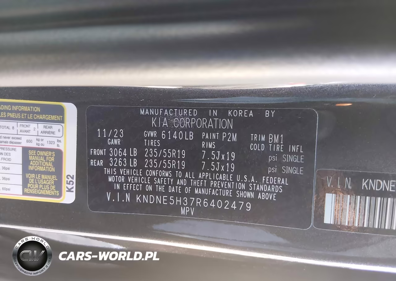 2024 Kia Carnival Mpv Sx VIN:KNDNE5H37R6402479 - 9