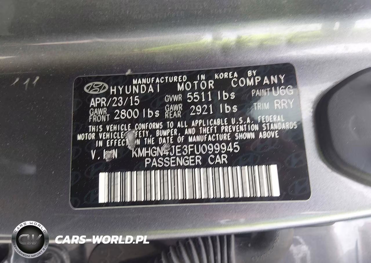 2015 Hyundai Genesis 3.8 VIN:KMHGN4JE3FU099945 - 9