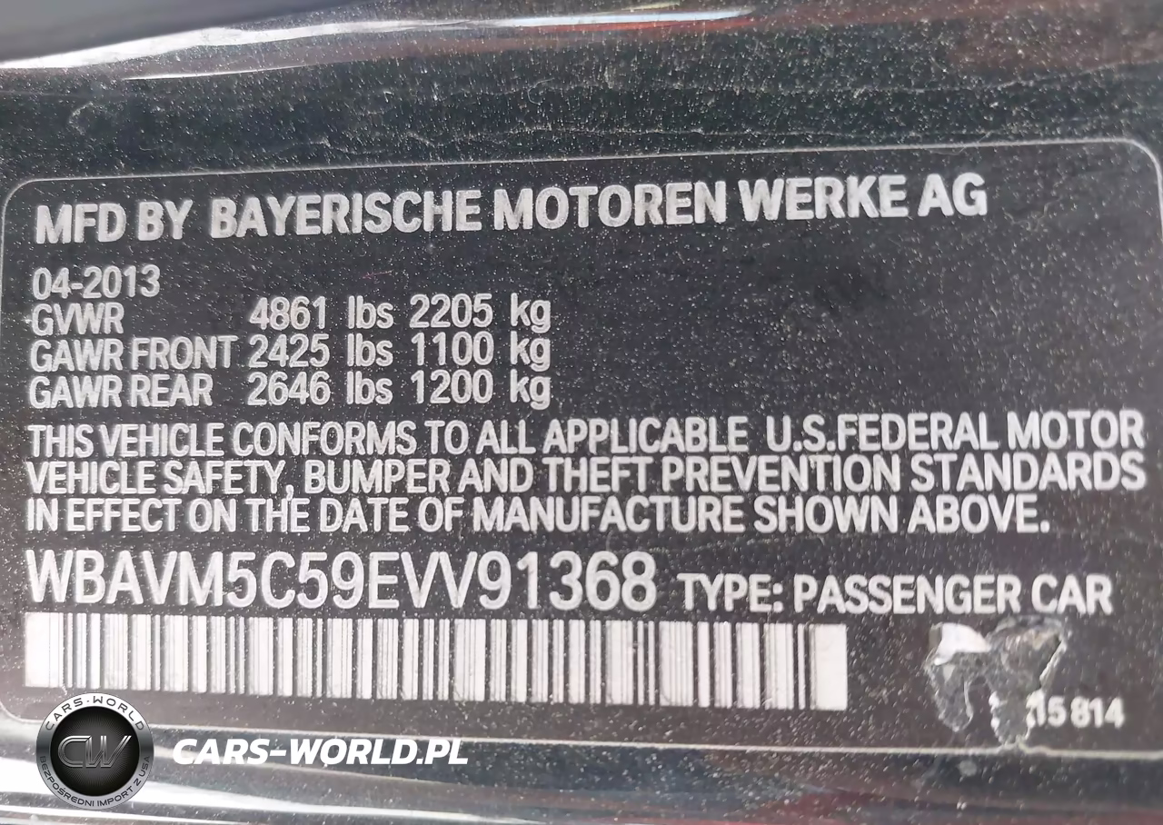 2014 BMW X1 xDrive35I VIN:WBAVM5C59EVV91368 - 9