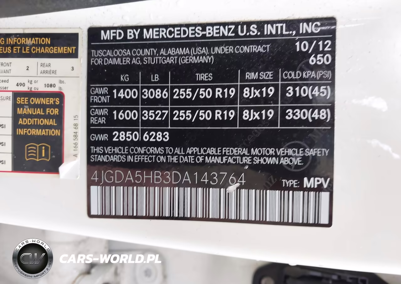 2013 Mercedes-Benz Ml 350 4Matic VIN:4JGDA5HB3DA143764 - 9
