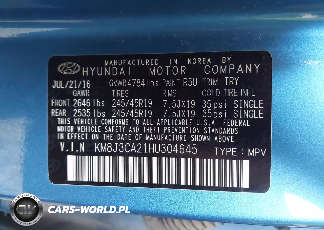 2017 Hyundai Tucson Limited VIN:KM8J3CA21HU304645 - 9