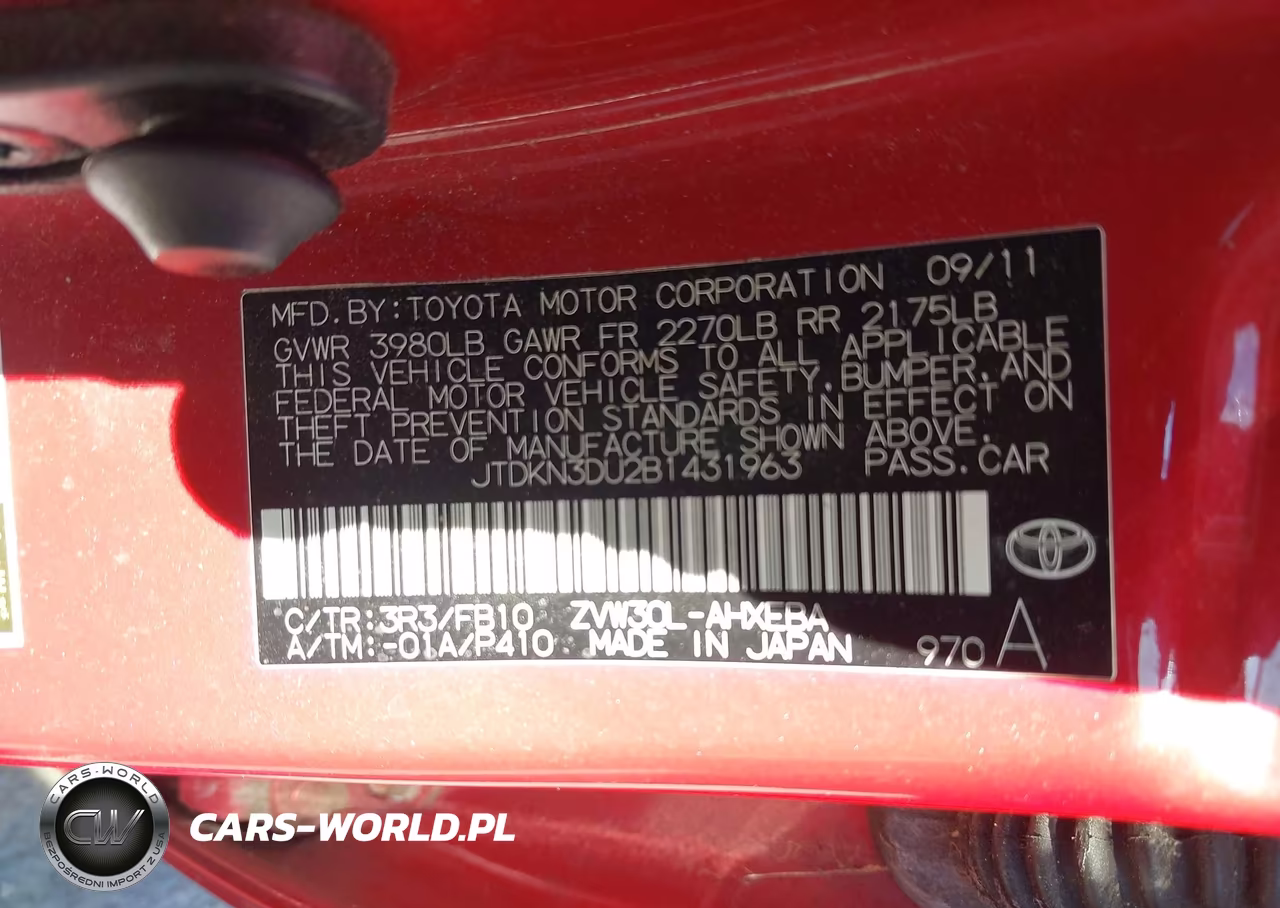 2011 Toyota Prius Three VIN:JTDKN3DU2B1431963 - 9