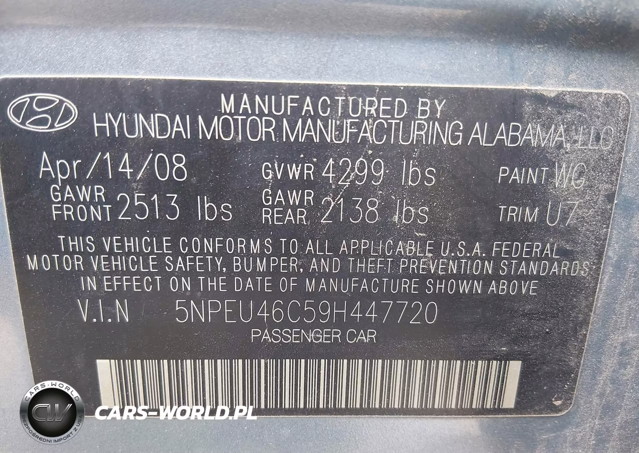2009 Hyundai Sonata Limited VIN:5NPEU46C59H447720 - 9