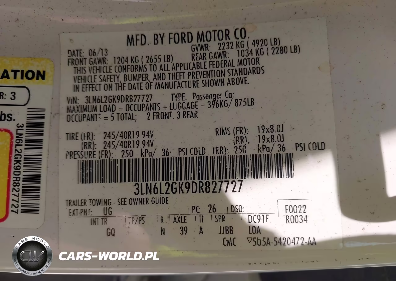 2013 Lincoln Mkz VIN:3LN6L2GK9DR827727 - 9