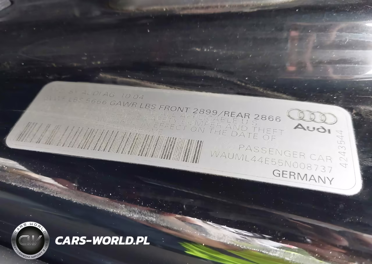 2005 Audi A8 L 4.2 VIN:WAUML44E55N008737 - 9