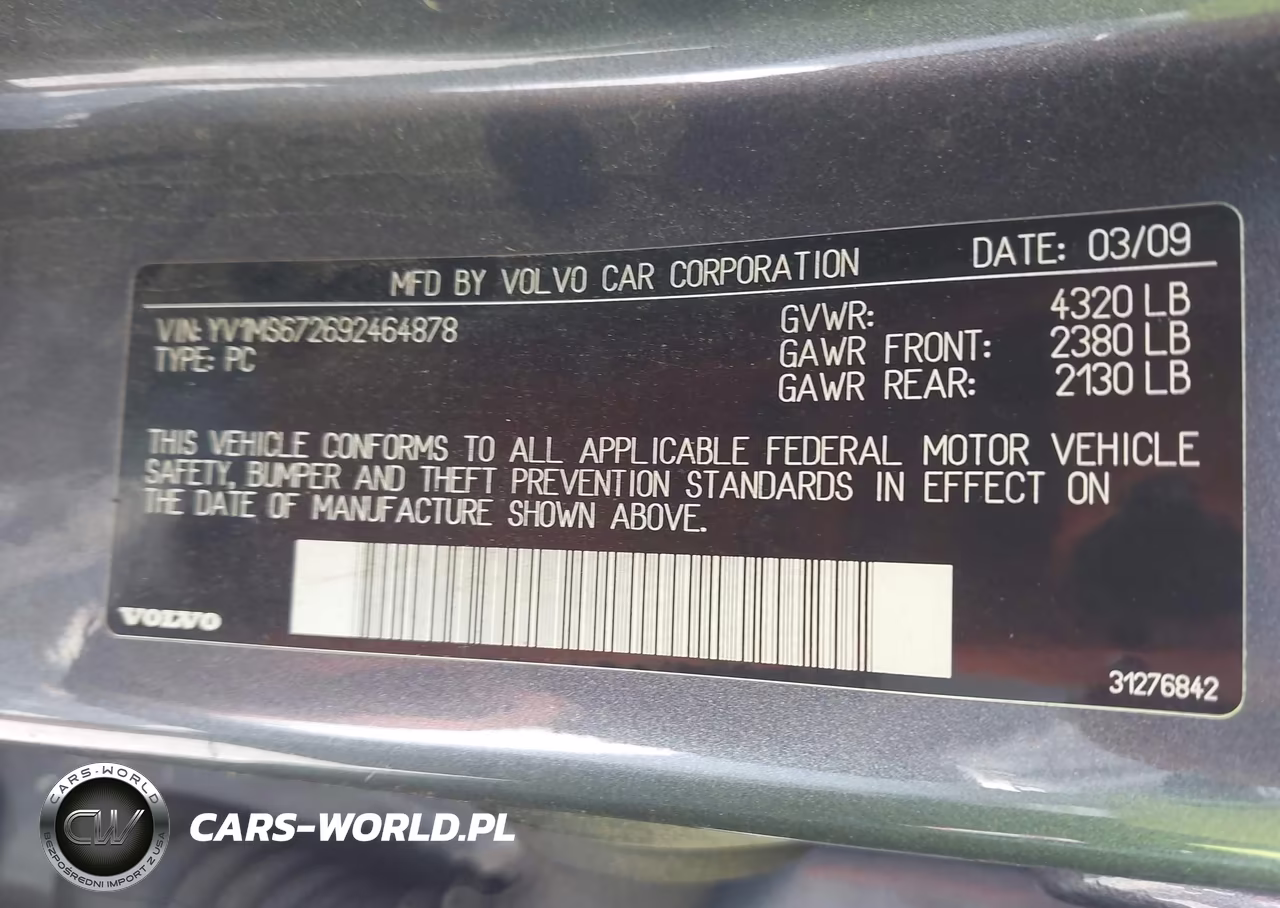 2009 Volvo S40 T5 R-Design VIN:YV1MS672692464878 - 9