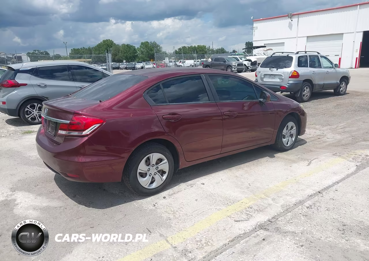 2014 Honda Civic Lx VIN:19XFB2F57EE017458 - 4