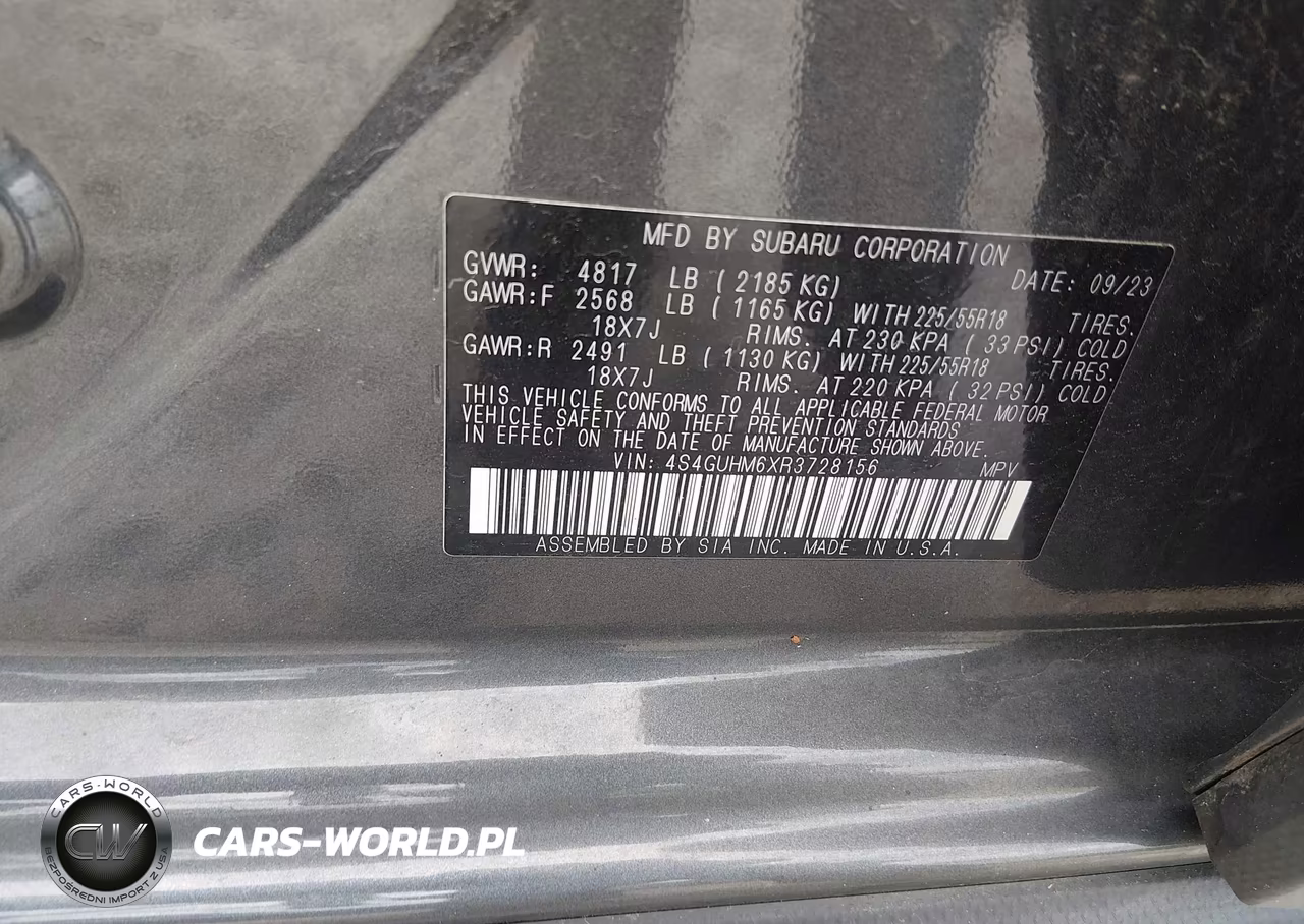 2024 Subaru Crosstrek Limited VIN:4S4GUHM6XR3728156 - 9