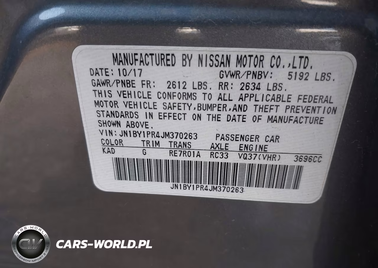 2018 Infiniti Q70L 3.7X Luxe VIN:JN1BY1PR4JM370263 - 9