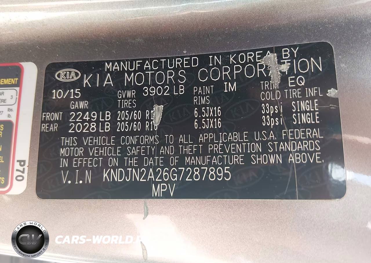 2016 Kia Soul VIN:KNDJN2A26G7287895 - 9