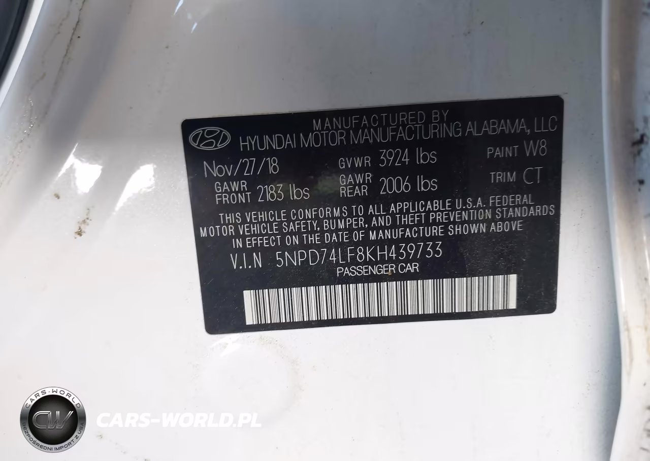 2019 Hyundai Elantra Se VIN:5NPD74LF8KH439733 - 9