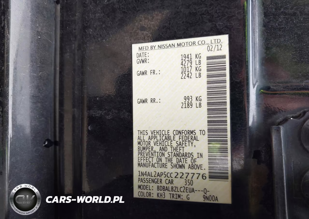 2012 Nissan Altima 2.5 S VIN:1N4AL2AP5CC227776 - 9