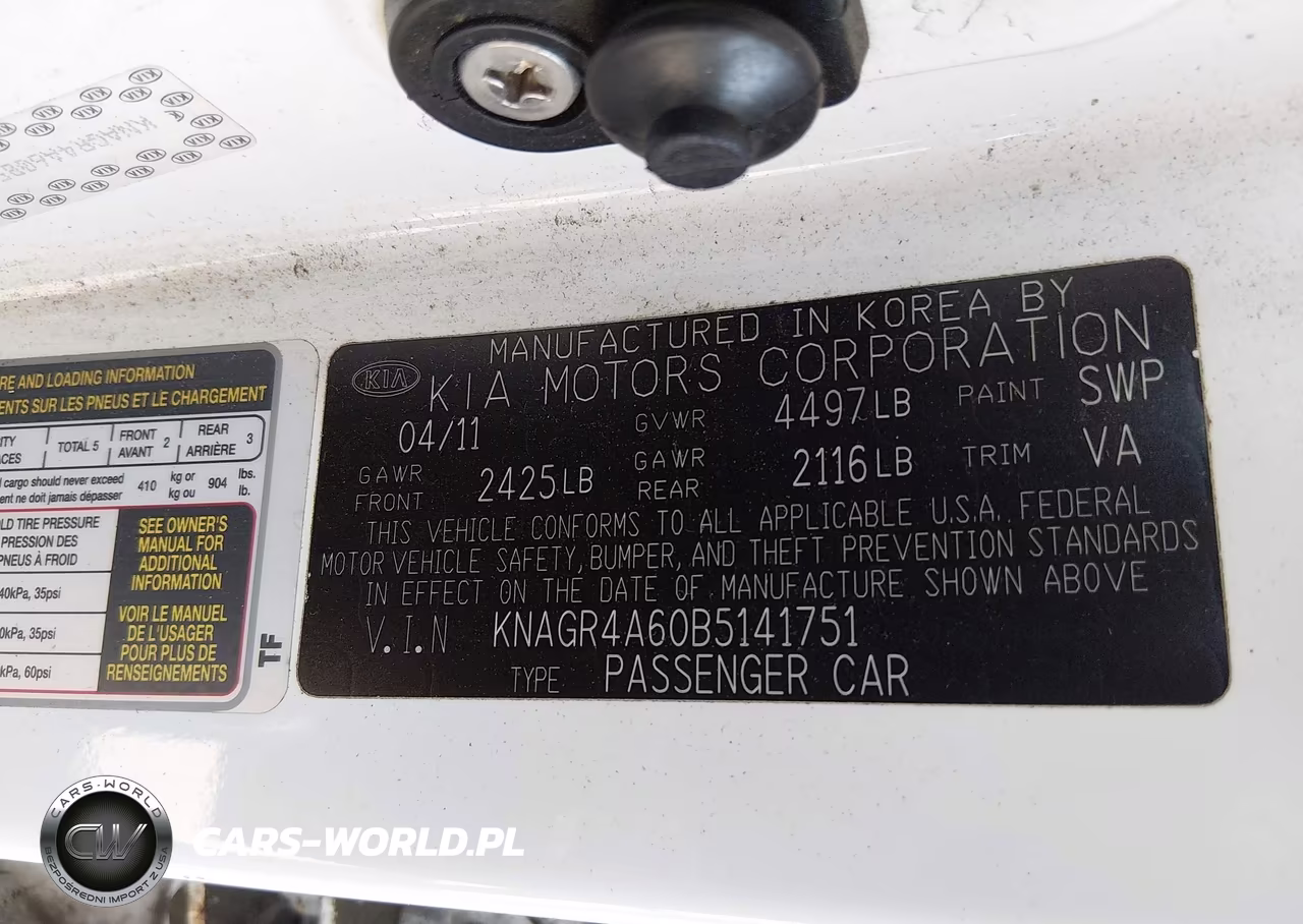 2011 Kia Optima Sx VIN:KNAGR4A60B5141751 - 9