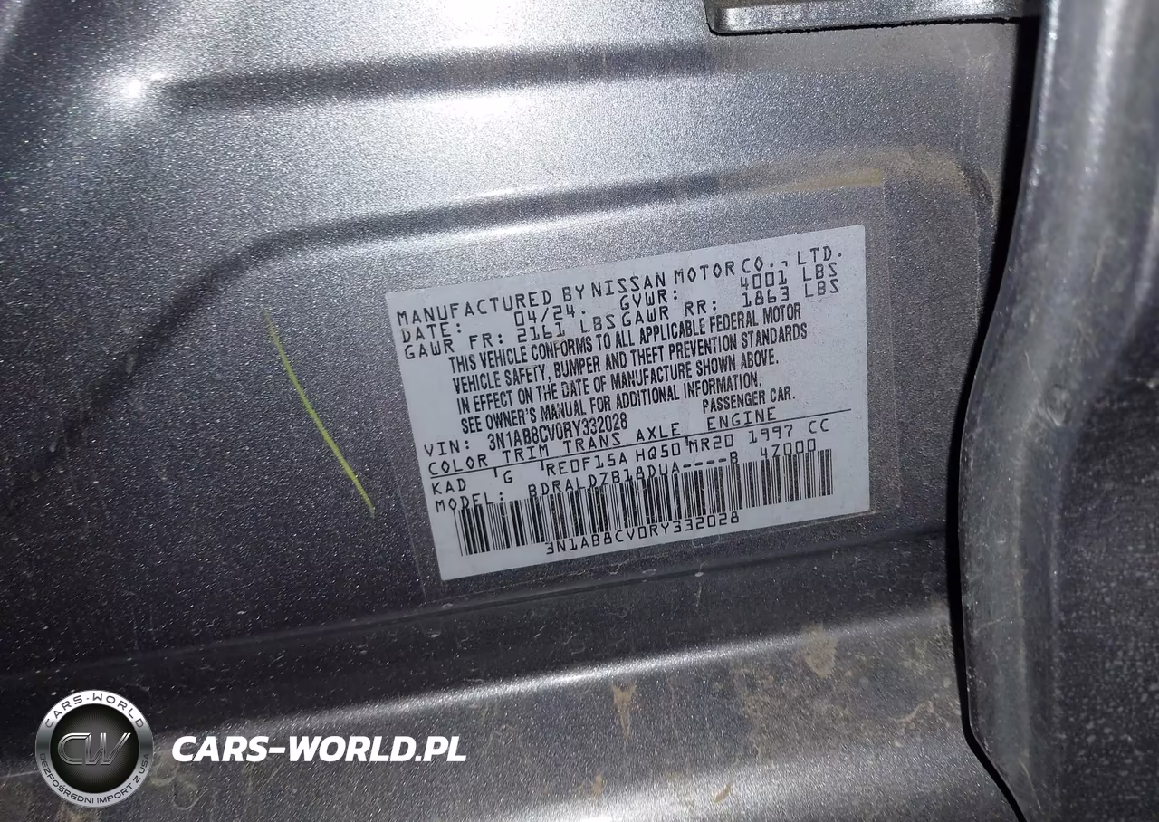 2024 Nissan Sentra Sv Xtronic Cvt VIN:3N1AB8CV0RY332028 - 9