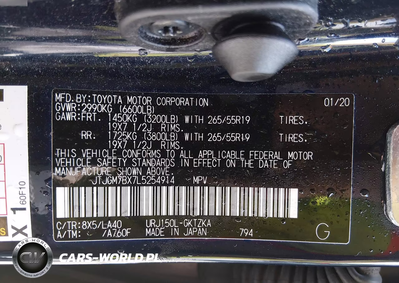2020 Lexus Gx 460 Luxury VIN:JTJGM7BX7L5254914 - 9
