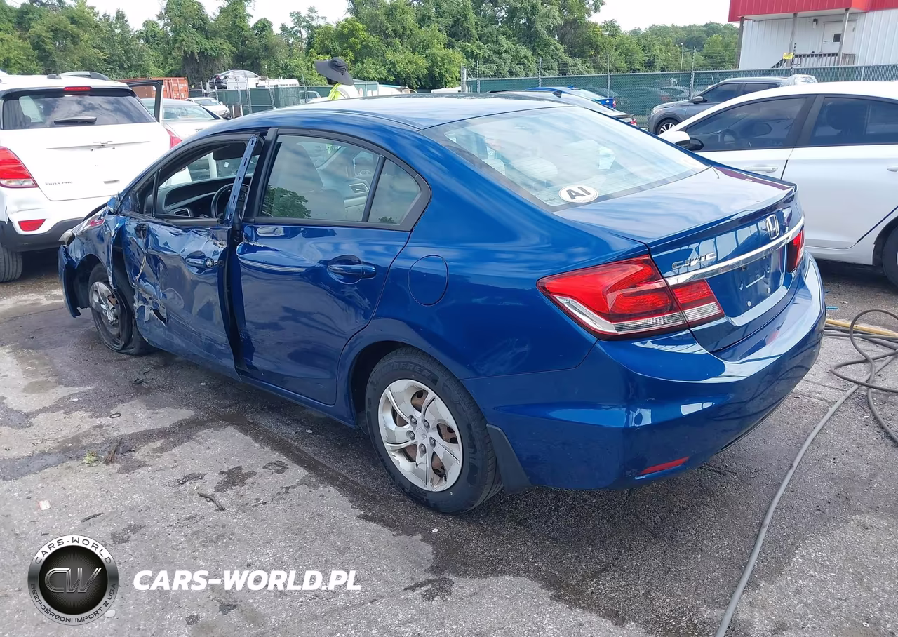 2014 Honda Civic Lx VIN:2HGFB2F57EH540453 - 3