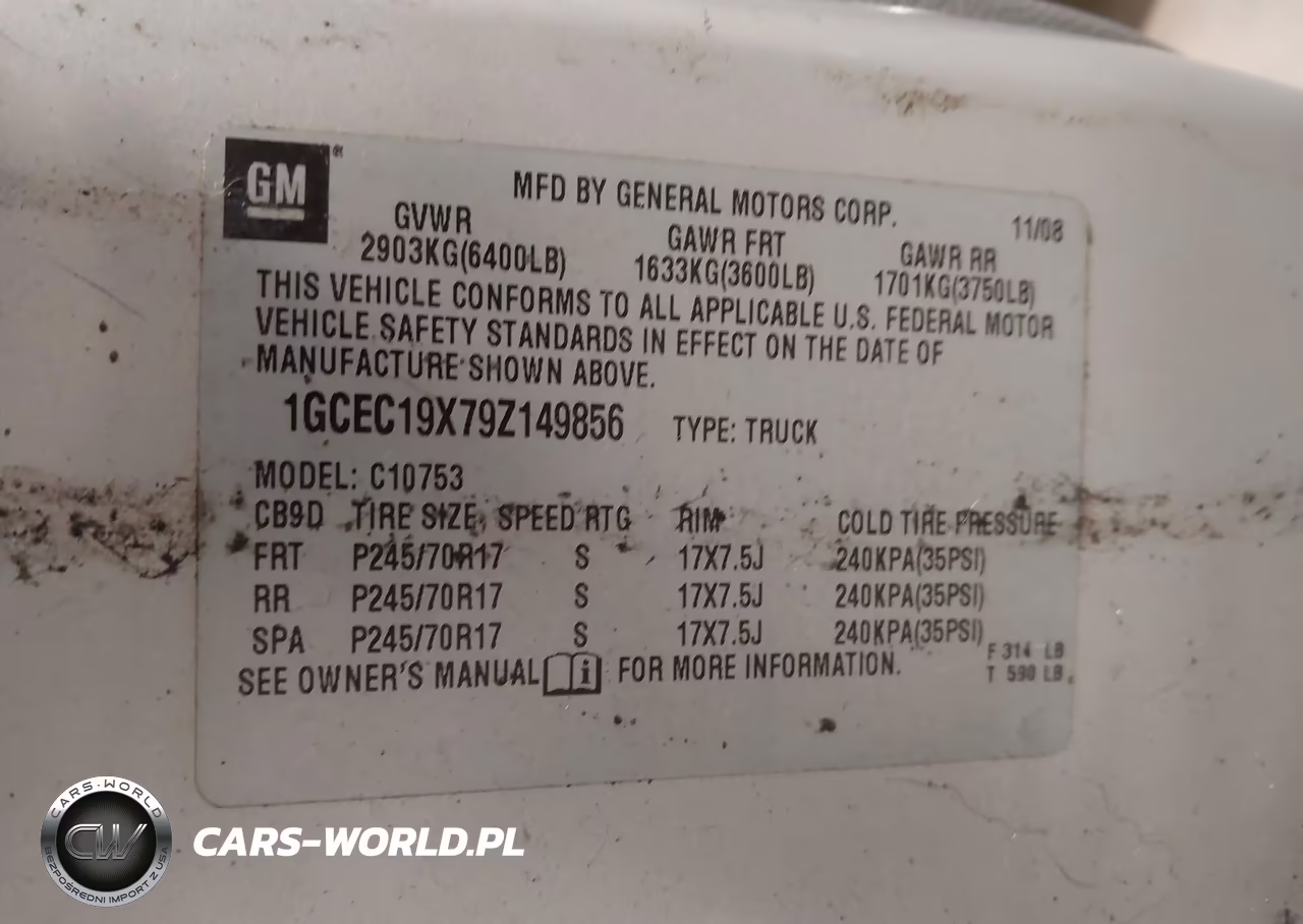 2009 Chevrolet Silverado 1500 Work Truck VIN:1GCEC19X79Z149856 - 9