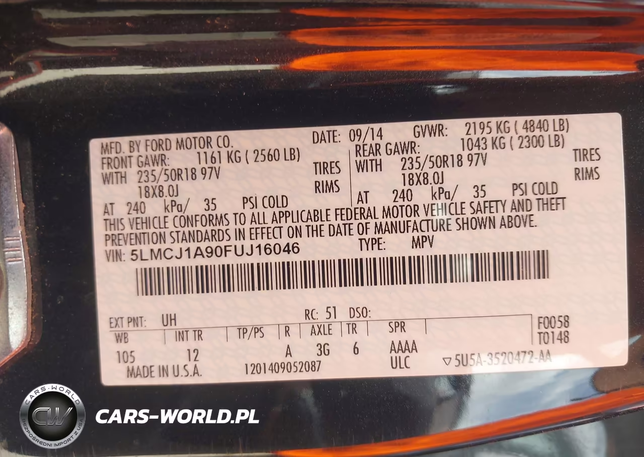 2015 Lincoln Mkc VIN:5LMCJ1A90FUJ16046 - 9