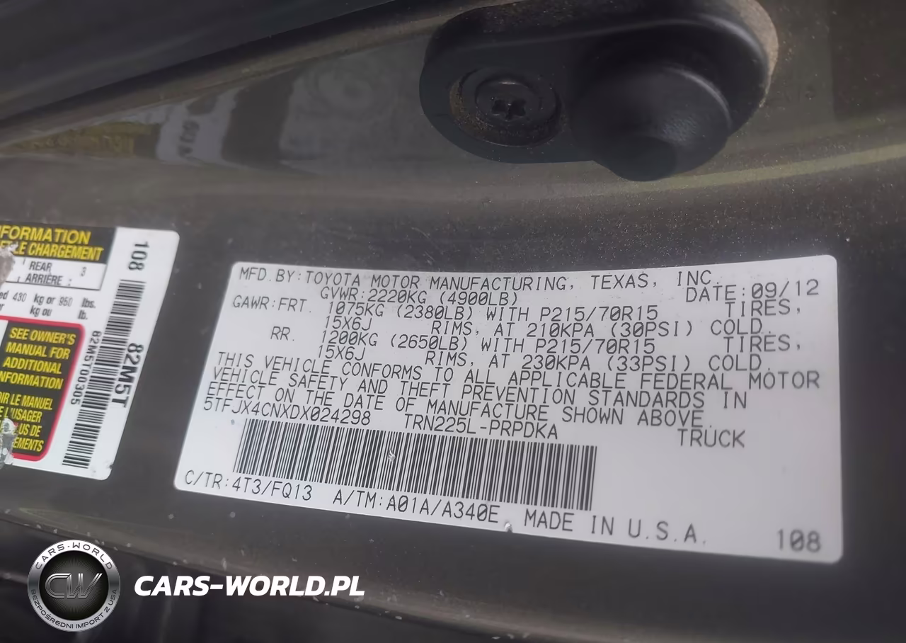 2013 Toyota Tacoma VIN:5TFJX4CNXDX024298 - 9