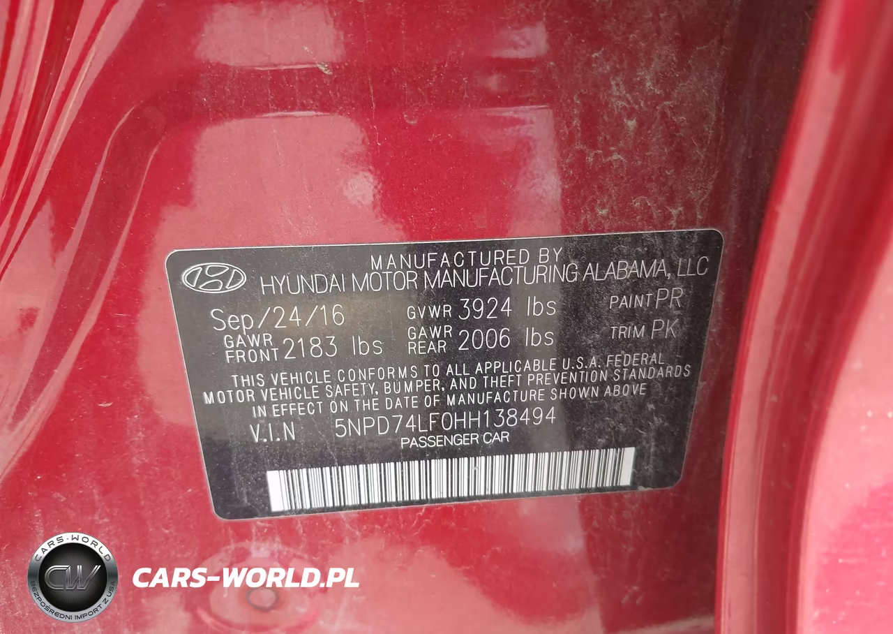2017 Hyundai Elantra Se VIN:5NPD74LF0HH138494 - 9