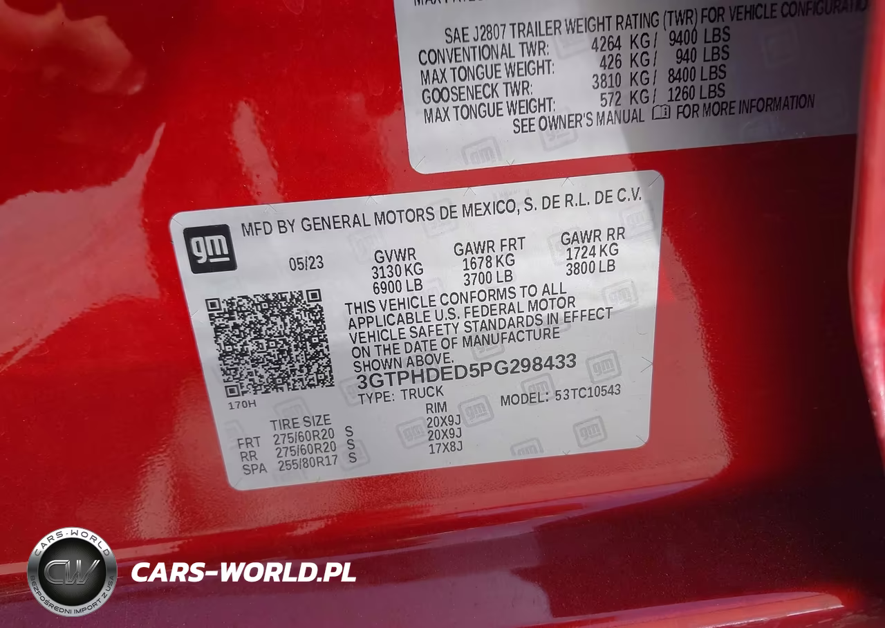 2023 GMC Sierra C1500 Slt VIN:3GTPHDED5PG298433 - 9