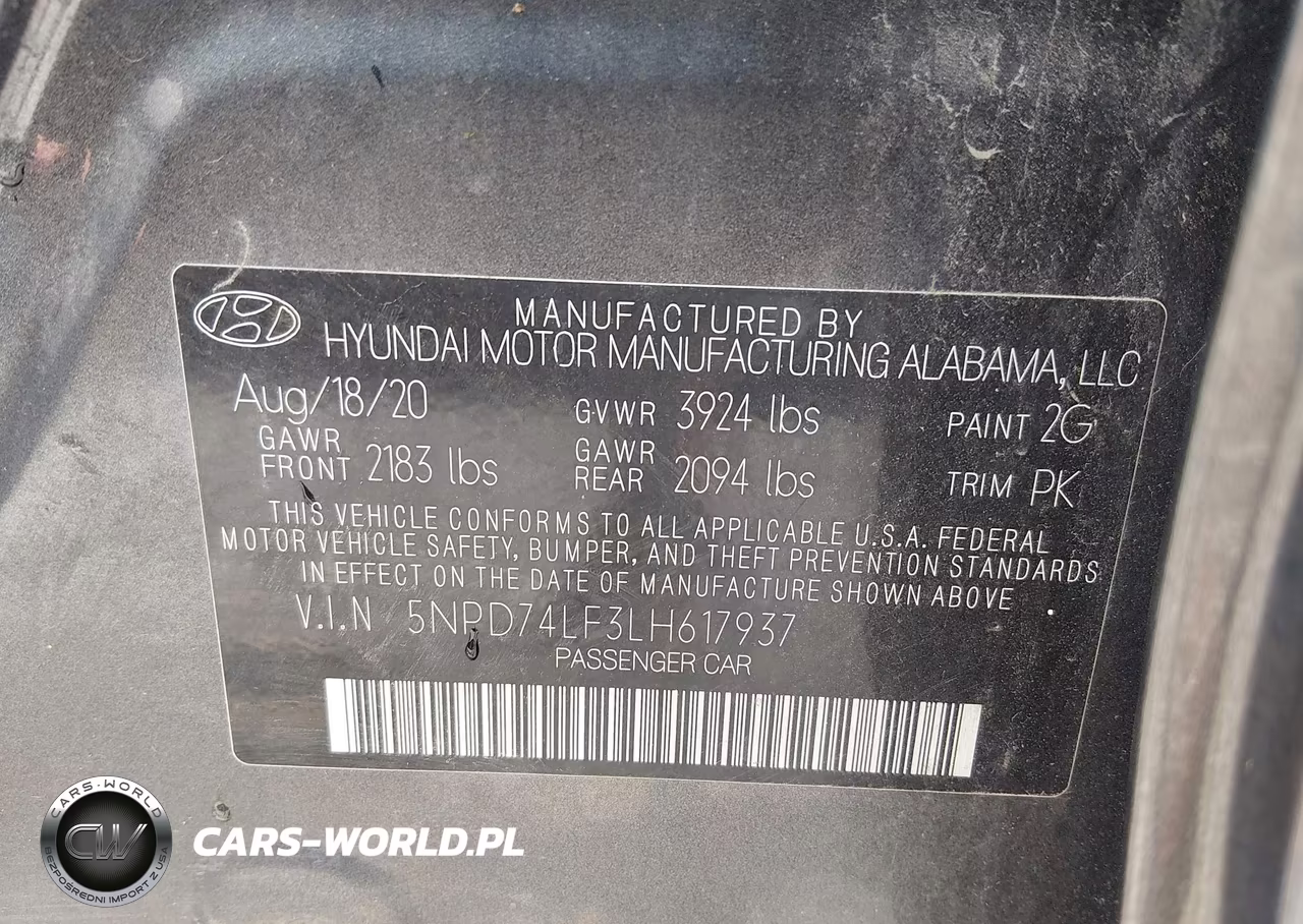 2020 Hyundai Elantra Se VIN:5NPD74LF3LH617937 - 9