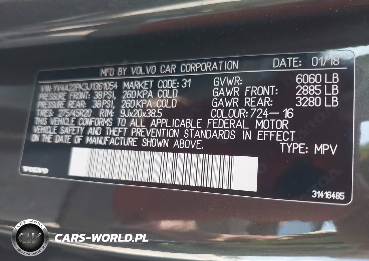 2018 Volvo Xc90 T6 Momentum VIN:YV4A22PK3J1361054 - 9