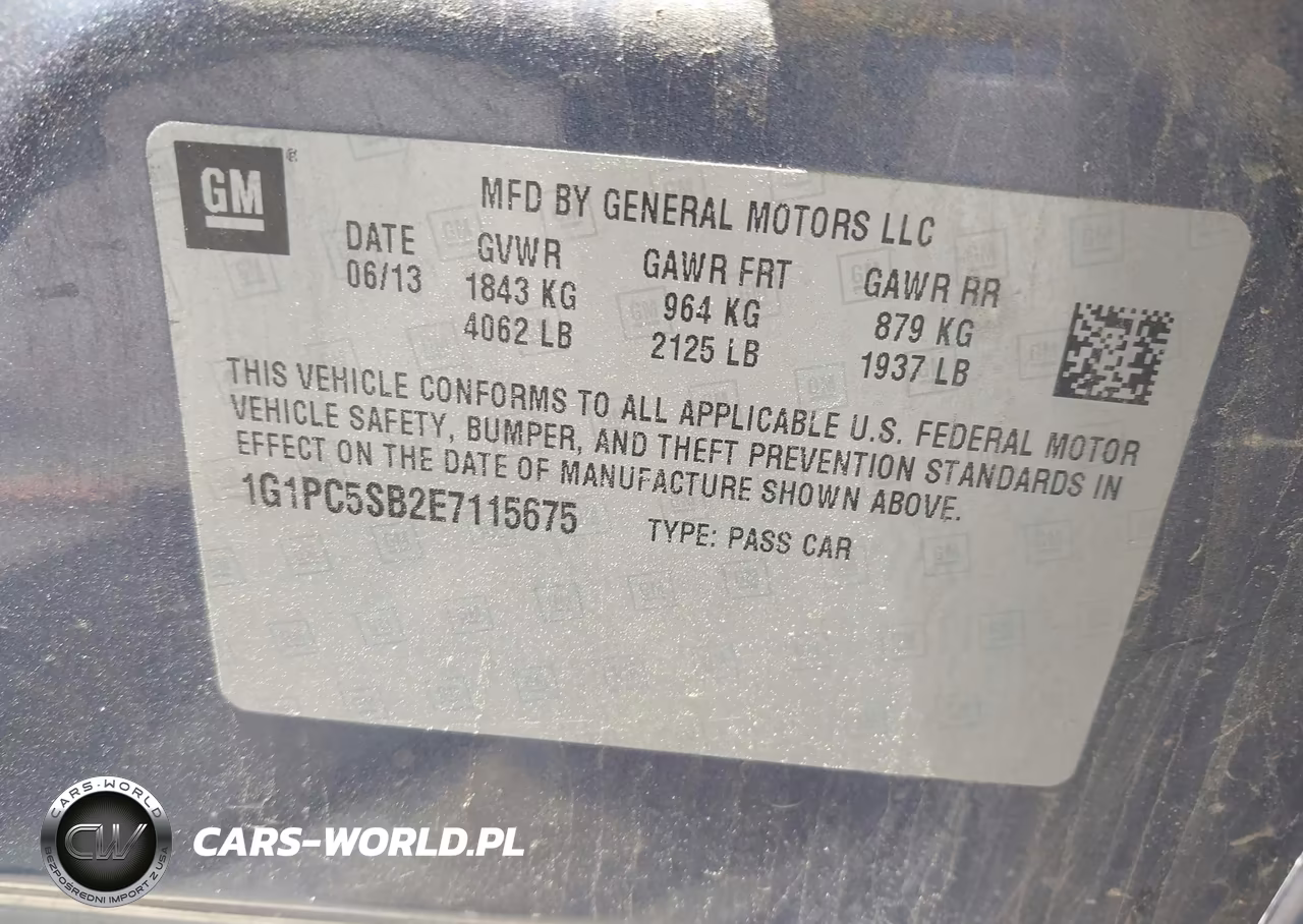 2014 Chevrolet Cruze 1Lt Auto VIN:1G1PC5SB2E7115675 - 9