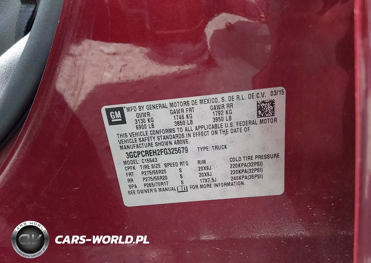 2015 Chevrolet Silverado 1500 Lt VIN:3GCPCREH2FG325679 - 9