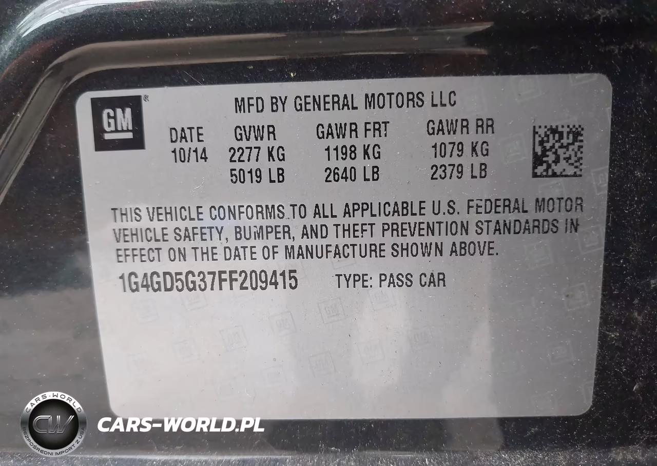 2015 Buick Lacrosse Premium I VIN:1G4GD5G37FF209415 - 9