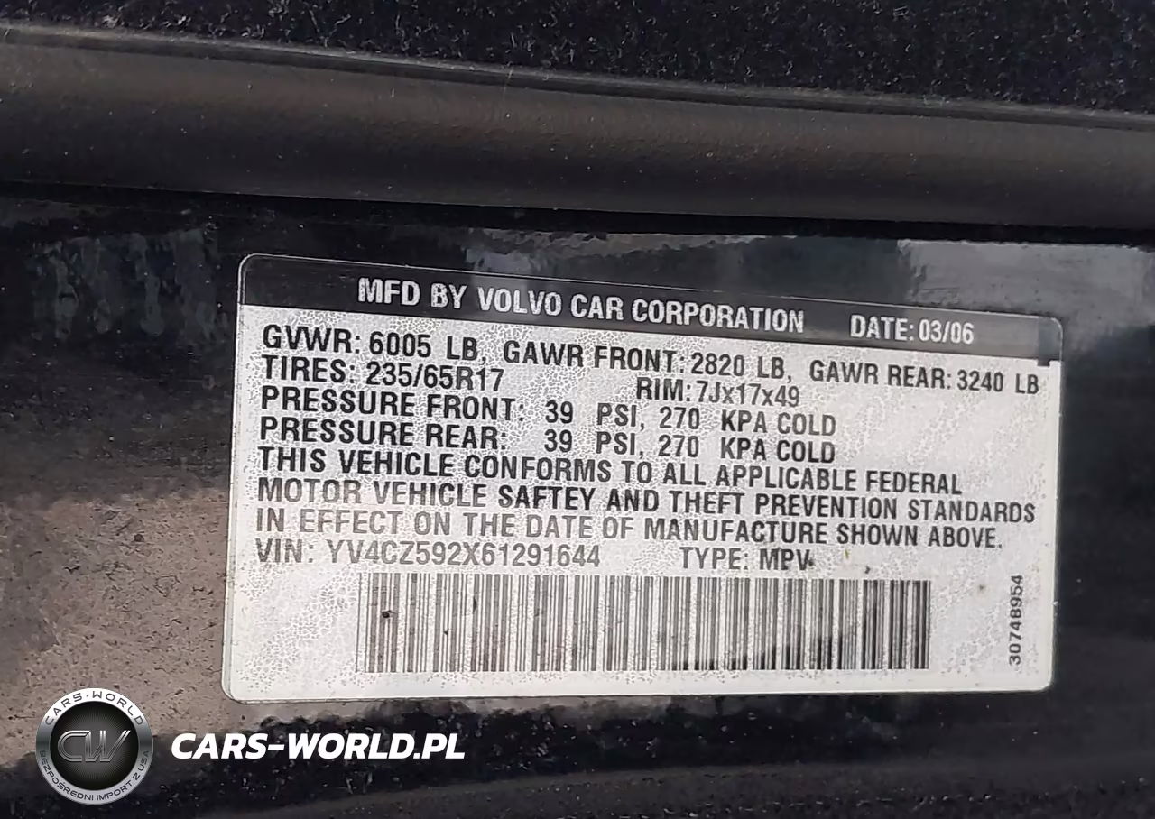 2006 Volvo Xc90 2.5T VIN:YV4CZ592X61291644 - 9