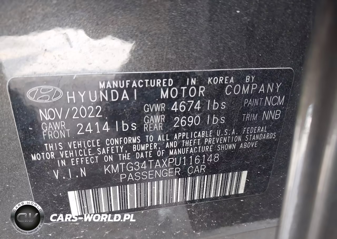 2023 Genesis G70 2.0T Rwd VIN:KMTG34TAXPU116148 - 9