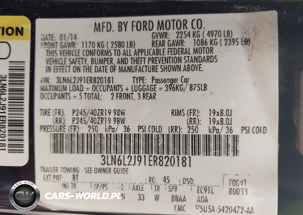 2014 Lincoln Mkz VIN:3LN6L2J91ER820181 - 9