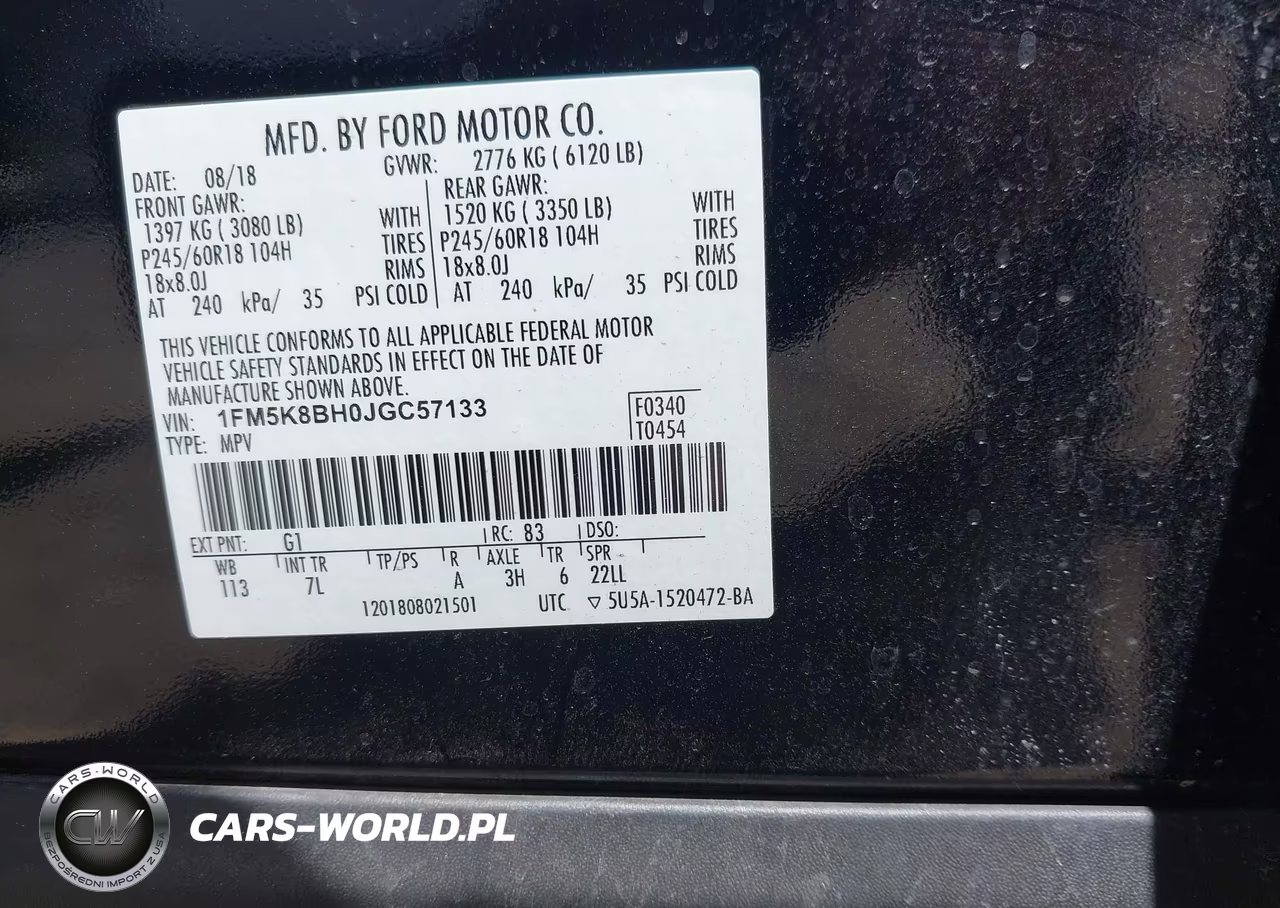 2018 Ford Explorer VIN:1FM5K8BH0JGC57133 - 9