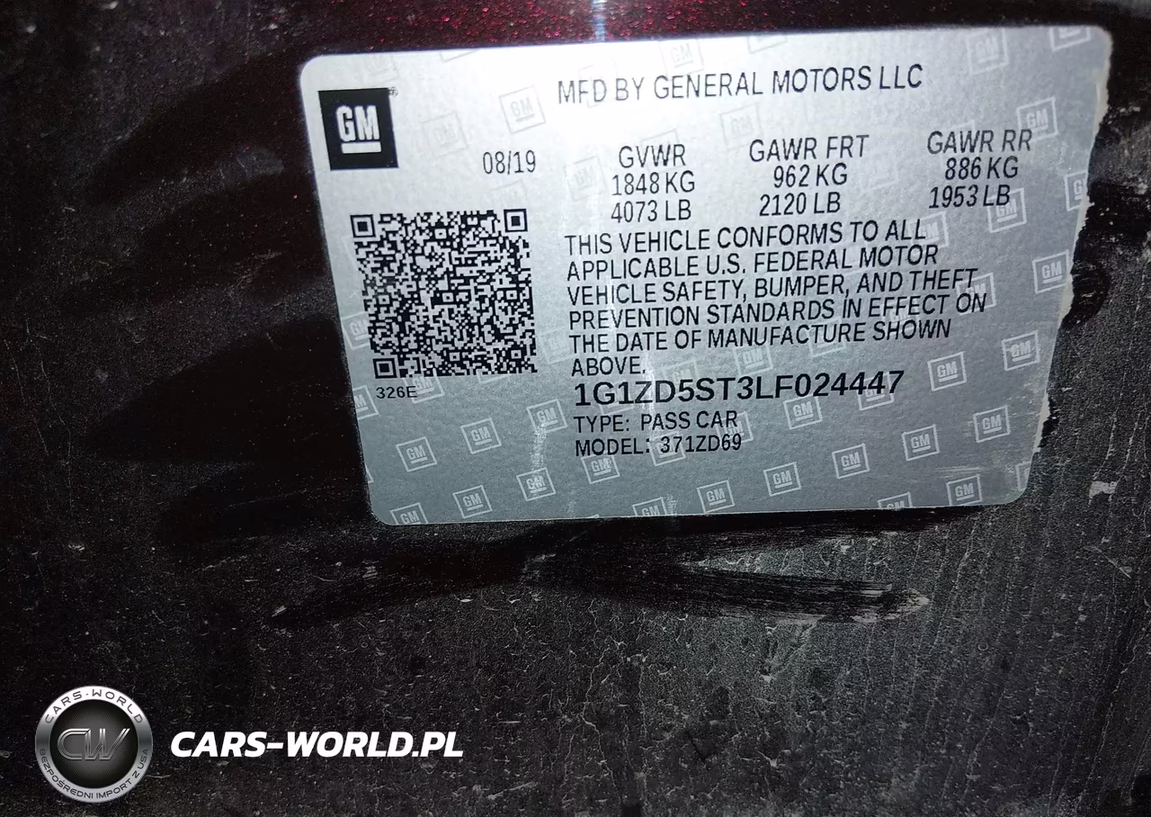 2020 Chevrolet Malibu Fwd Lt VIN:1G1ZD5ST3LF024447 - 9
