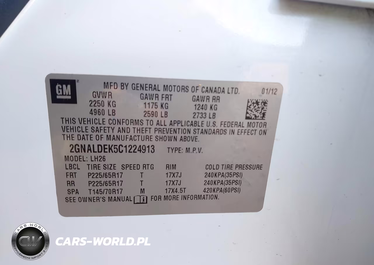 2012 Chevrolet Equinox Lt W-1Lt VIN:2GNALDEK5C1224913 - 9