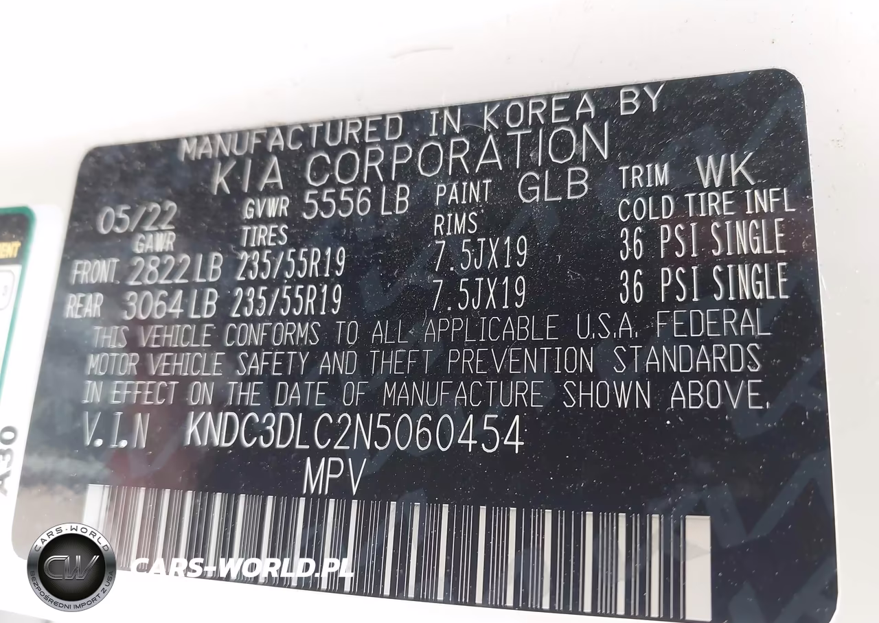 2022 Kia Ev6 Wind VIN:KNDC3DLC2N5060454 - 9