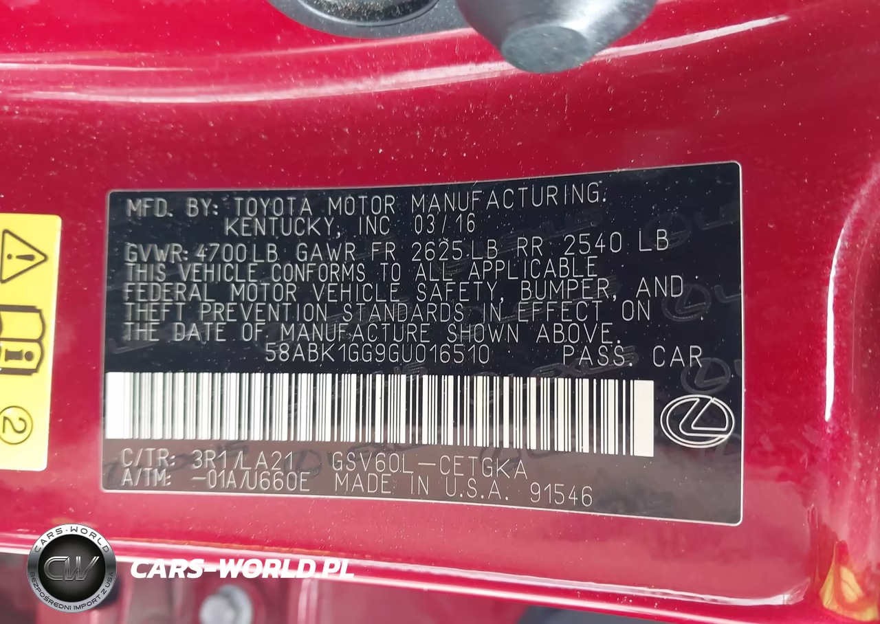 2016 Lexus Es 350 VIN:58ABK1GG9GU016510 - 9