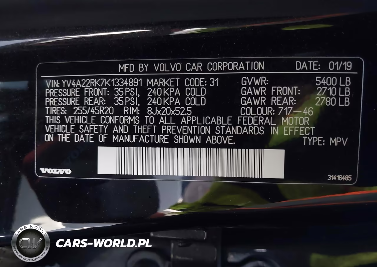2019 Volvo Xc60 T6 Momentum VIN:YV4A22RK7K1334891 - 9
