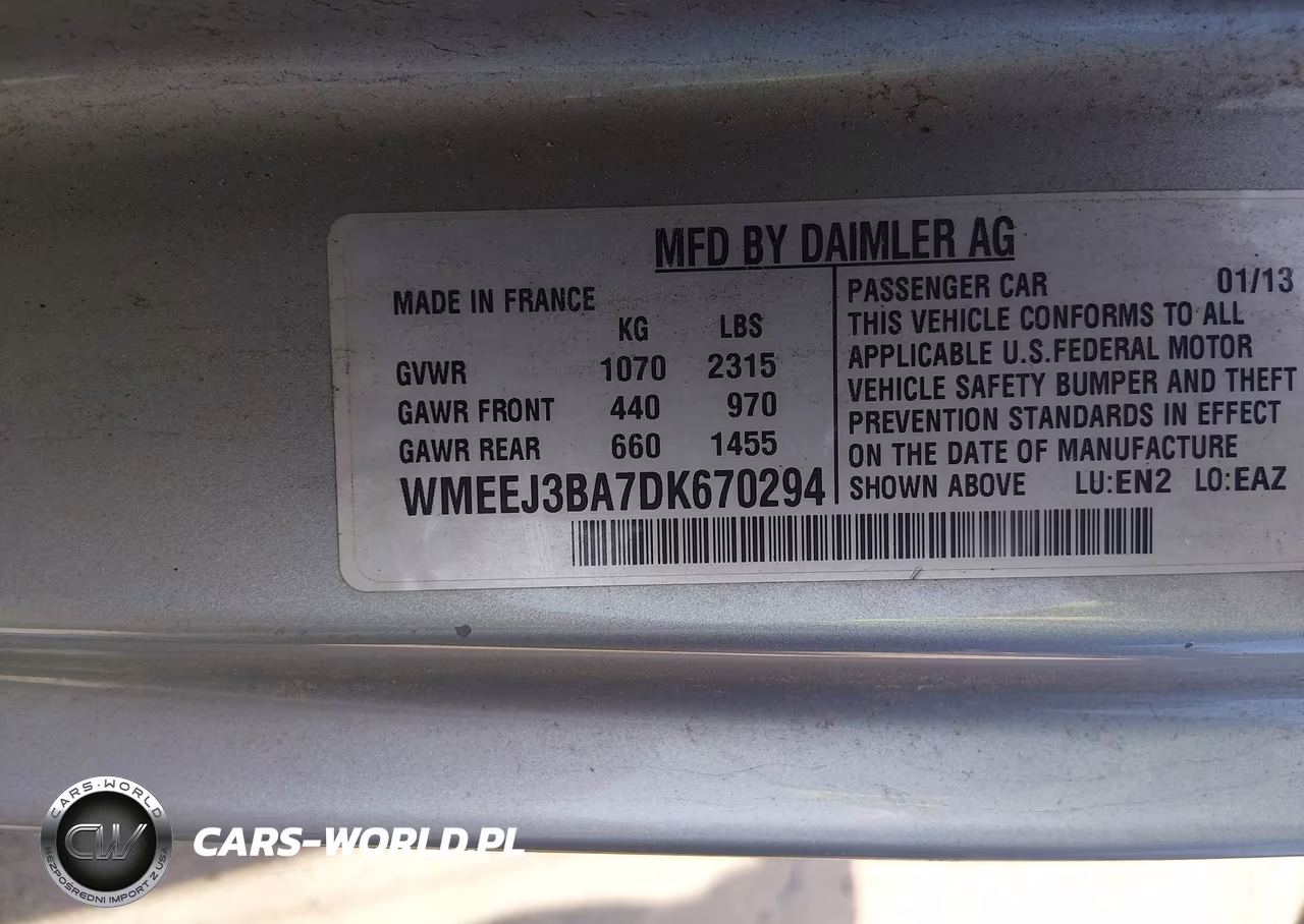 2013 Smart Fortwo Passion VIN:WMEEJ3BA7DK670294 - 9