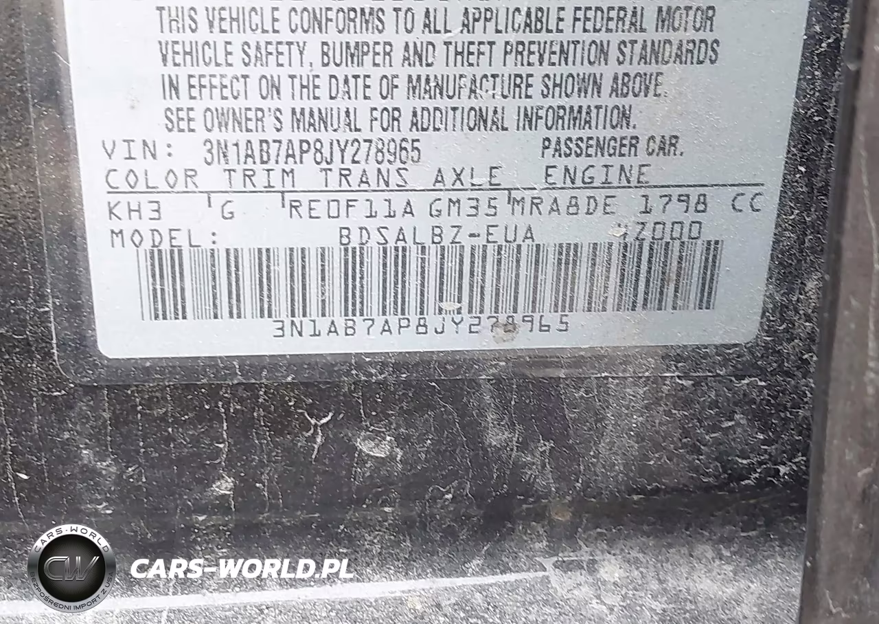 2018 Nissan Sentra S VIN:3N1AB7AP8JY278965 - 9