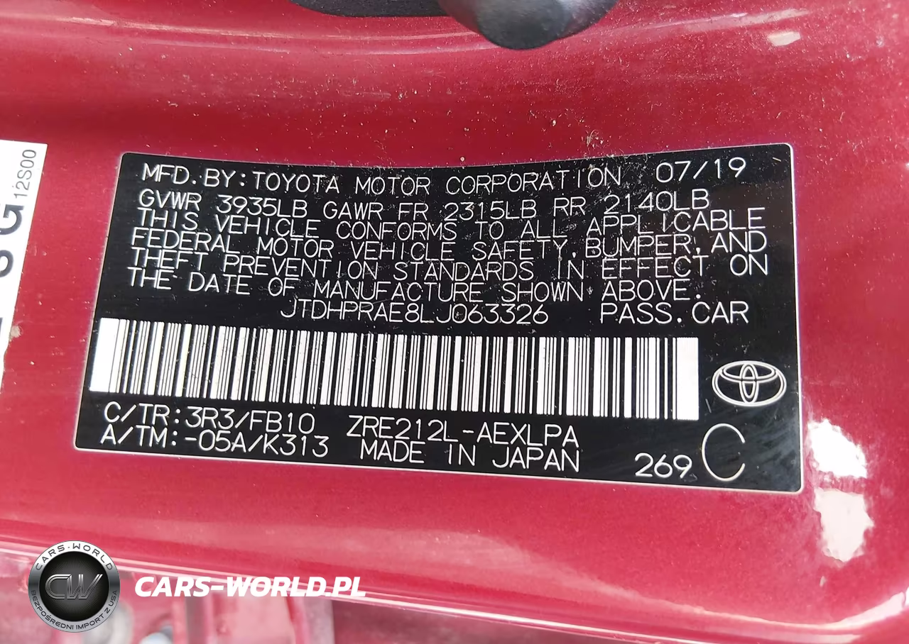 2020 Toyota Corolla Le VIN:JTDHPRAE8LJ063326 - 9