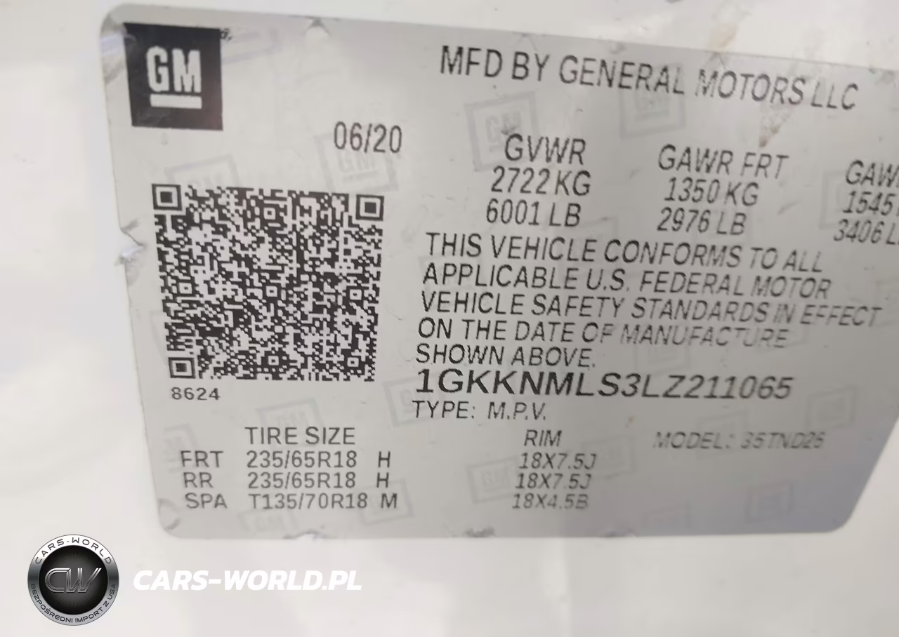 2020 GMC Acadia Fwd Slt VIN:1GKKNMLS3LZ211065 - 9