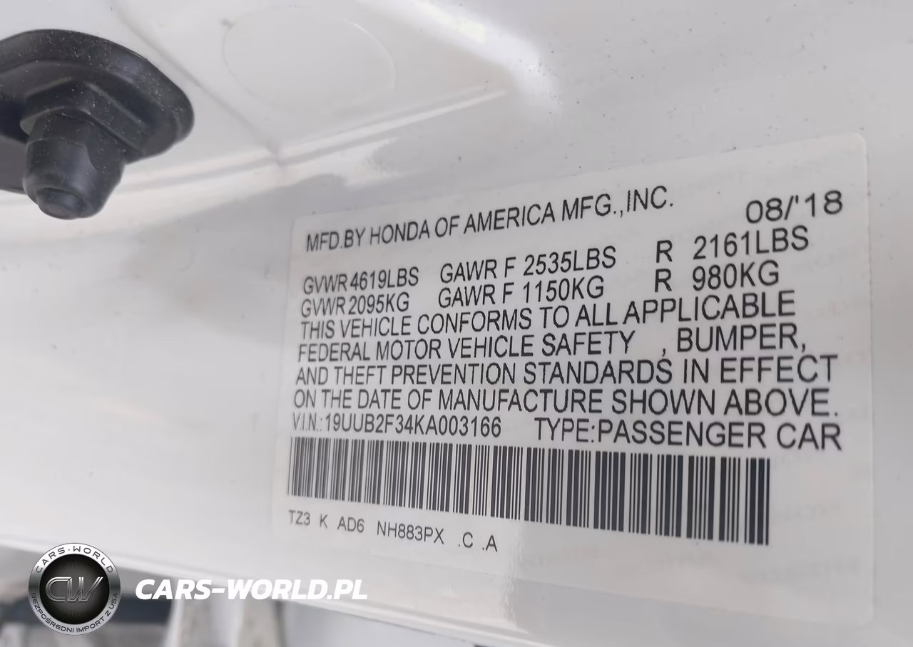 2019 Acura Tlx Standard VIN:19UUB2F34KA003166 - 9