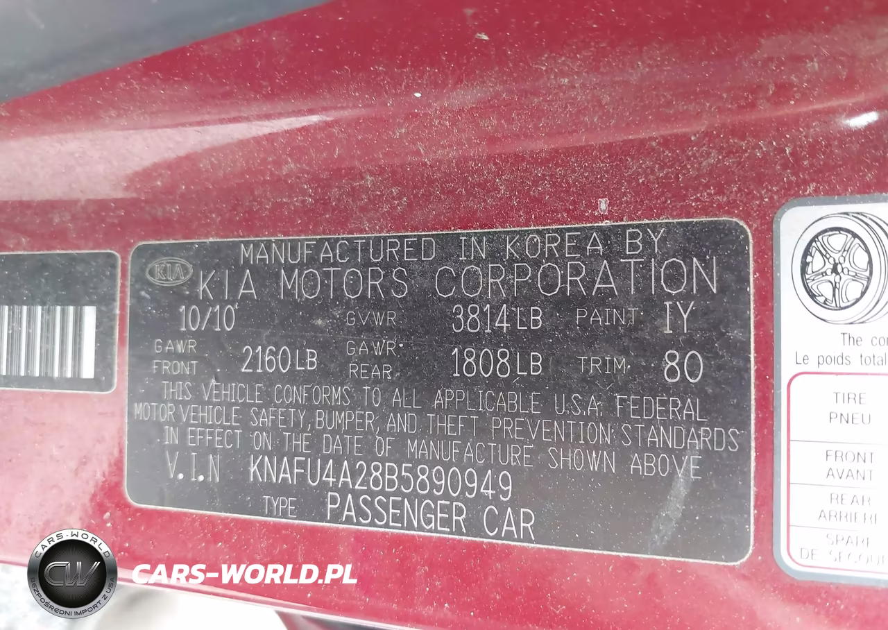 2011 Kia Forte Ex VIN:KNAFU4A28B5890949 - 9