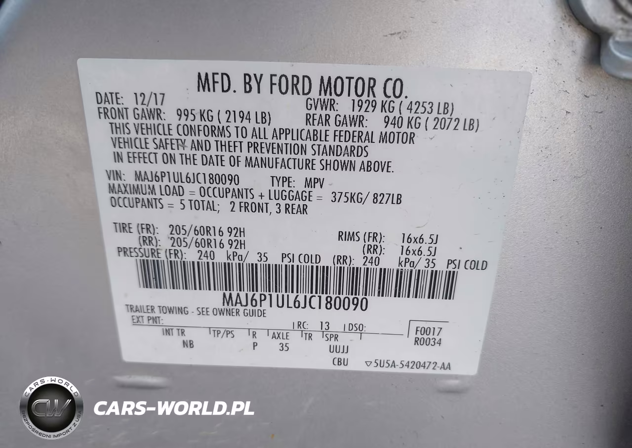 2018 Ford Ecosport Se VIN:MAJ6P1UL6JC180090 - 9