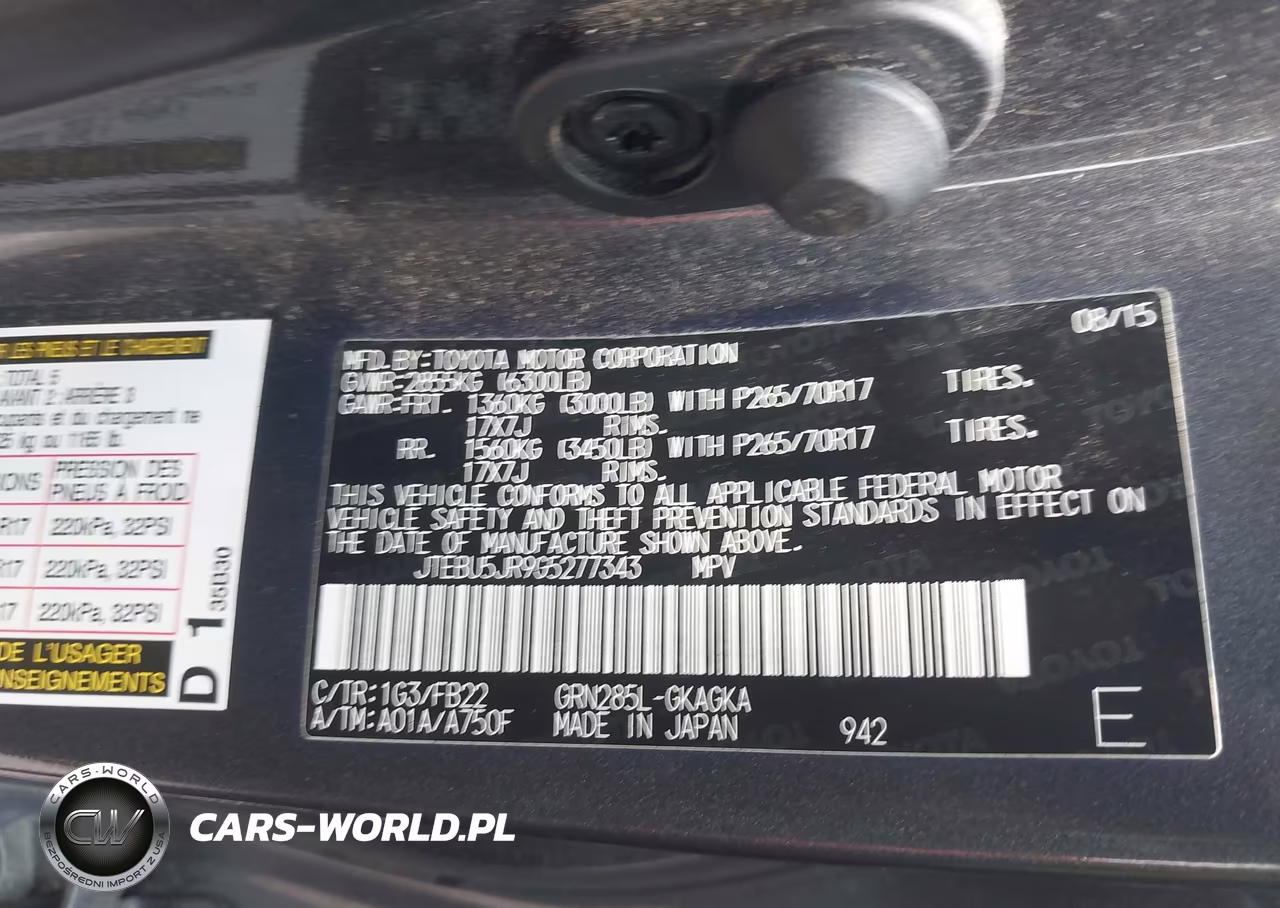 2016 Toyota 4Runner Sr5 VIN:JTEBU5JR9G5277343 - 9