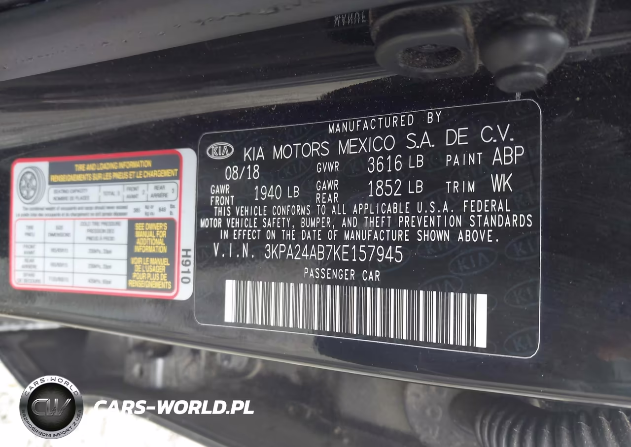 2019 Kia Rio S VIN:3KPA24AB7KE157945 - 9